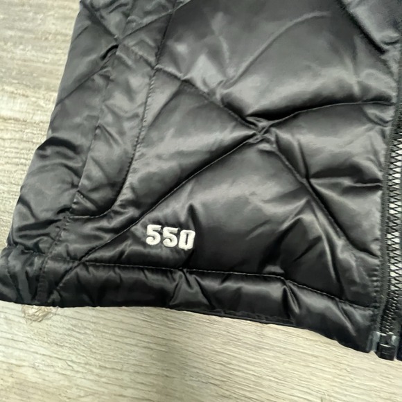 The North Face Vest 550 Down Vest Women's Small Black Quilted Goose Down Puffer - Picture 2 of 10